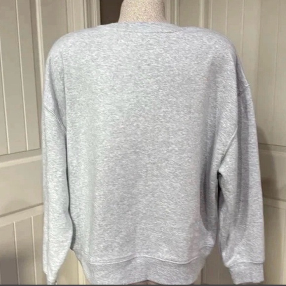 Universal Thread Gray Sweater with Red Checkered Heart - Picture 3 of 5